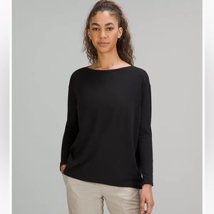 Lululemon Tan “Back in Action Long Sleeve Shirt”